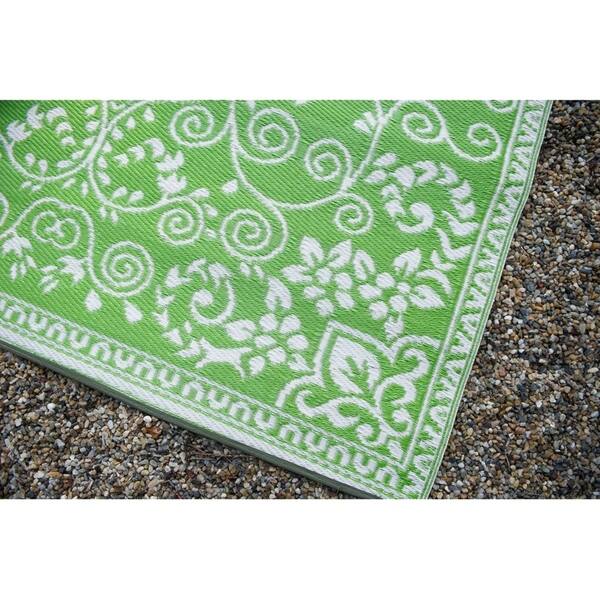 Shop Fab Habitat Indoor Outdoor Rug Murano Lime Green Cream 6