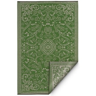Shop Fab Habitat Indoor Outdoor Rug Murano Lime Green Cream 6