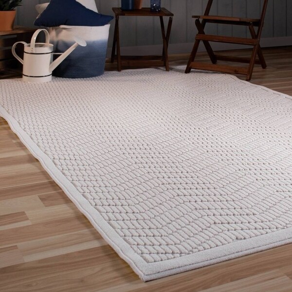 Orian Rugs Boucle Indoor/Outdoor Renton Natural Area Rug - 7'9" x 10'10"