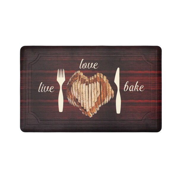 Chef Gear Tablet Border Live Love Bake Gelness Mat - 1'8 x 2'8