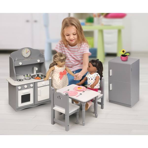 Shop Badger Basket Kitchen Furniture Set For 18 Inch Dolls Gray