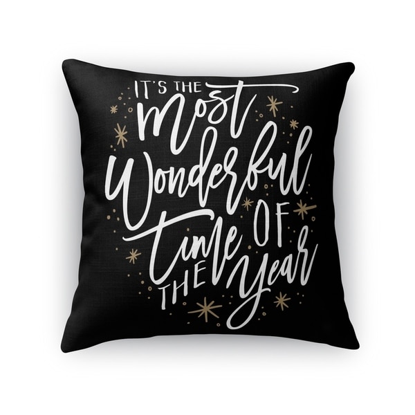 The Most Wonderful Time Accent Pillow By Kavka Designs