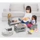 preview thumbnail 1 of 3, Badger Basket Living Room Furniture Set for 18 inch Dolls - Gray/White