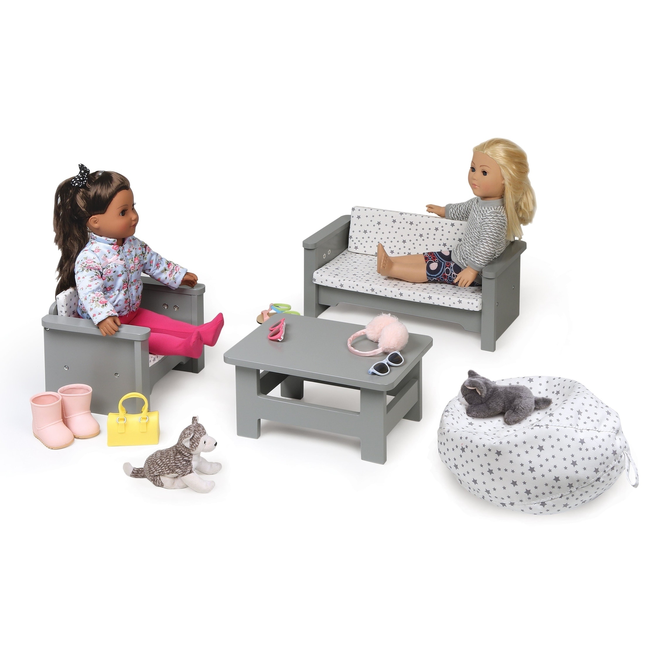 Shop Badger Basket Living Room Furniture Set For 18 Inch Dolls