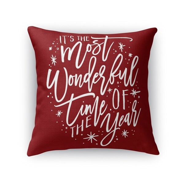 The Most Wonderful Time Accent Pillow By Kavka Designs