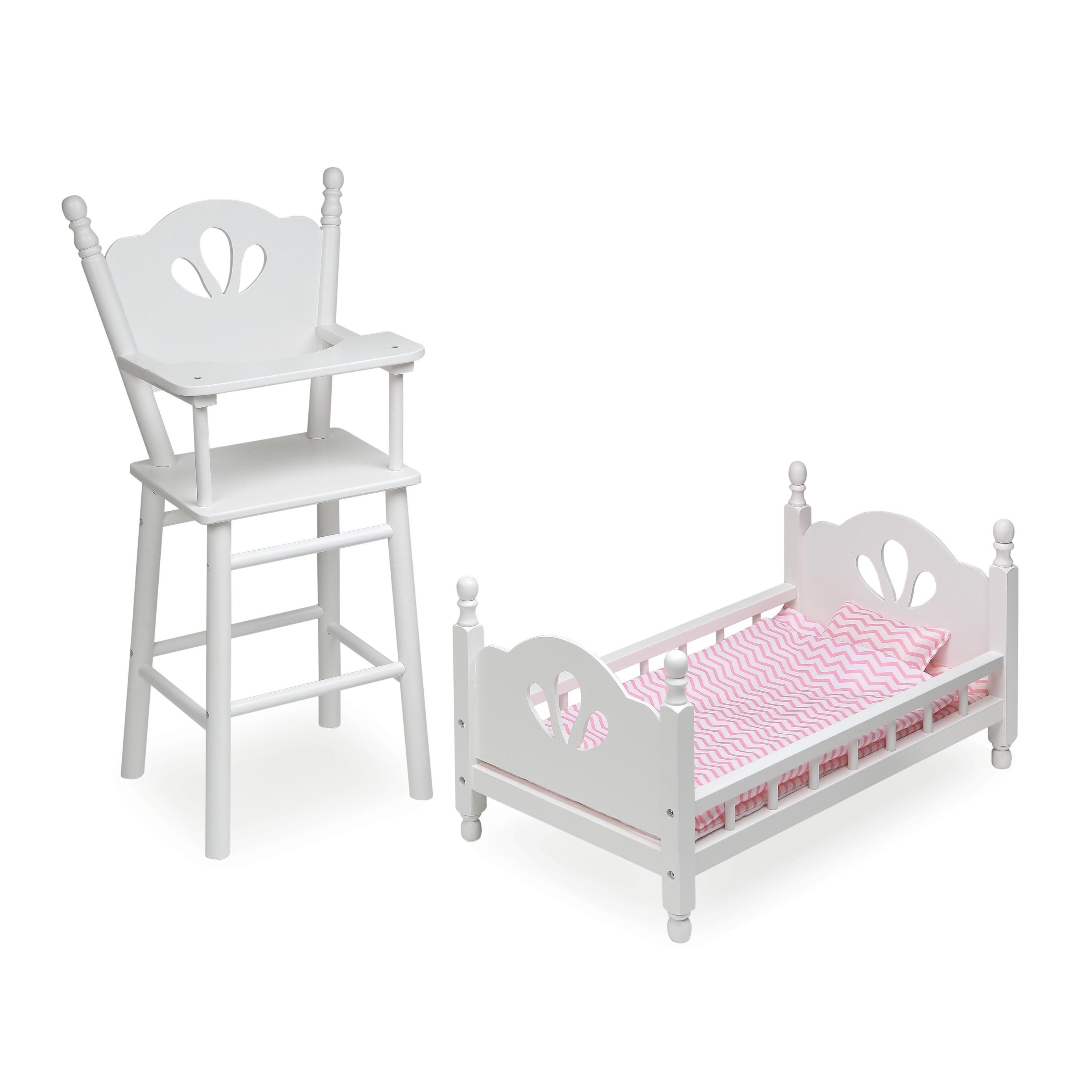 baby doll bed and highchair set