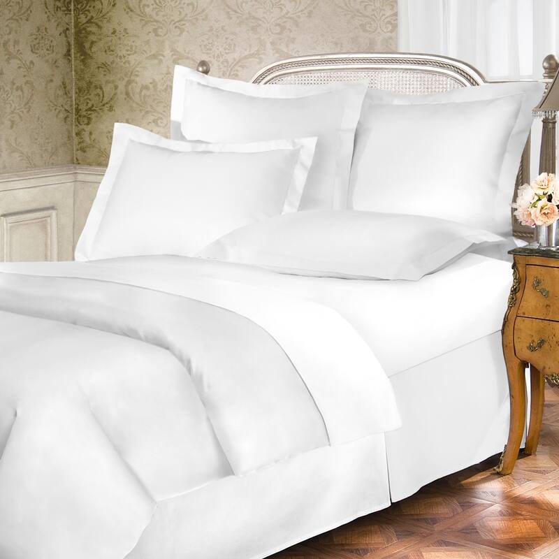 400 Thread Count 100 Percent Cotton Shams - White - Euro Square