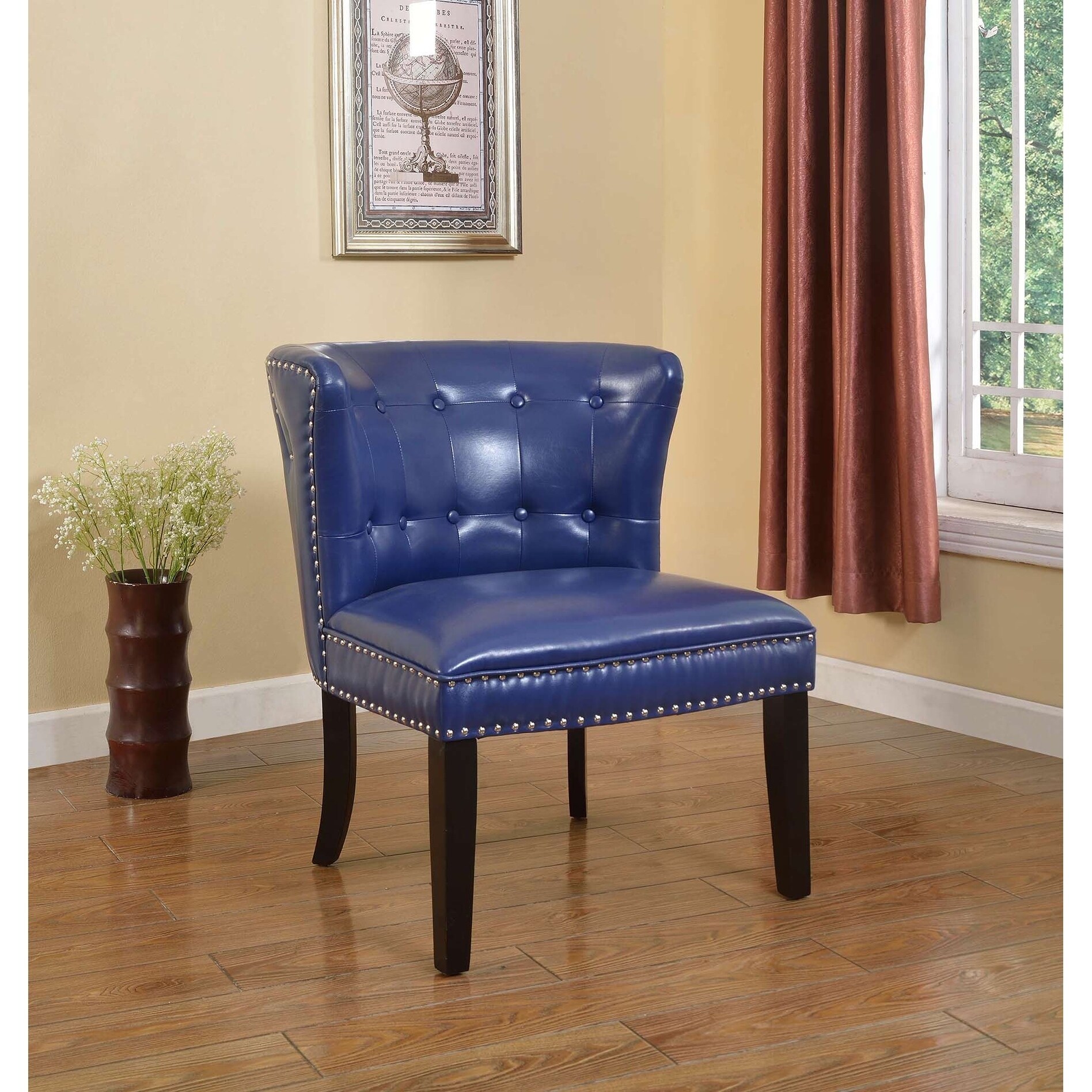 Best Master Furniture Living Room Slipper Chair (Set of 2) Burgundy | eBay