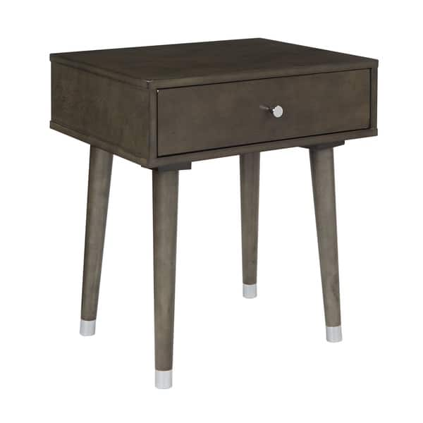 Shop Cupertino Mid Century Accent Side Table In Grey Overstock 21612906