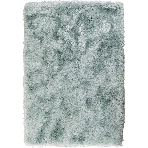 Shop Illuminous Shag Aqua Marine/Silver Sparkle 5' X 7'6 ...