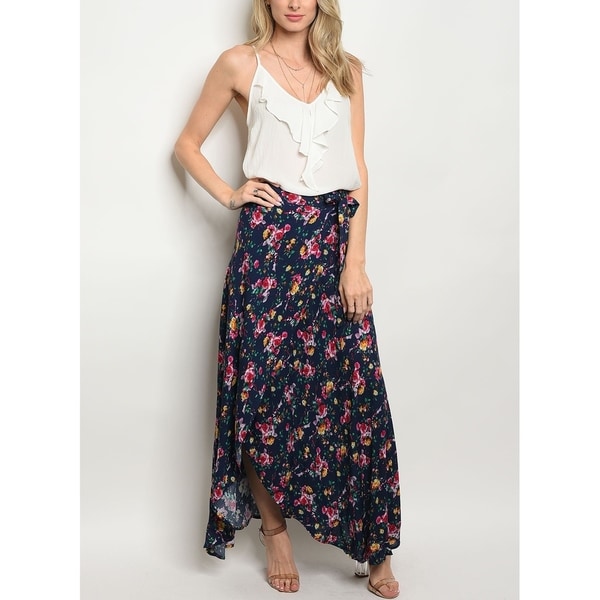 women's floral maxi skirts