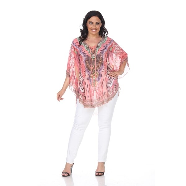 white mark plus size tops