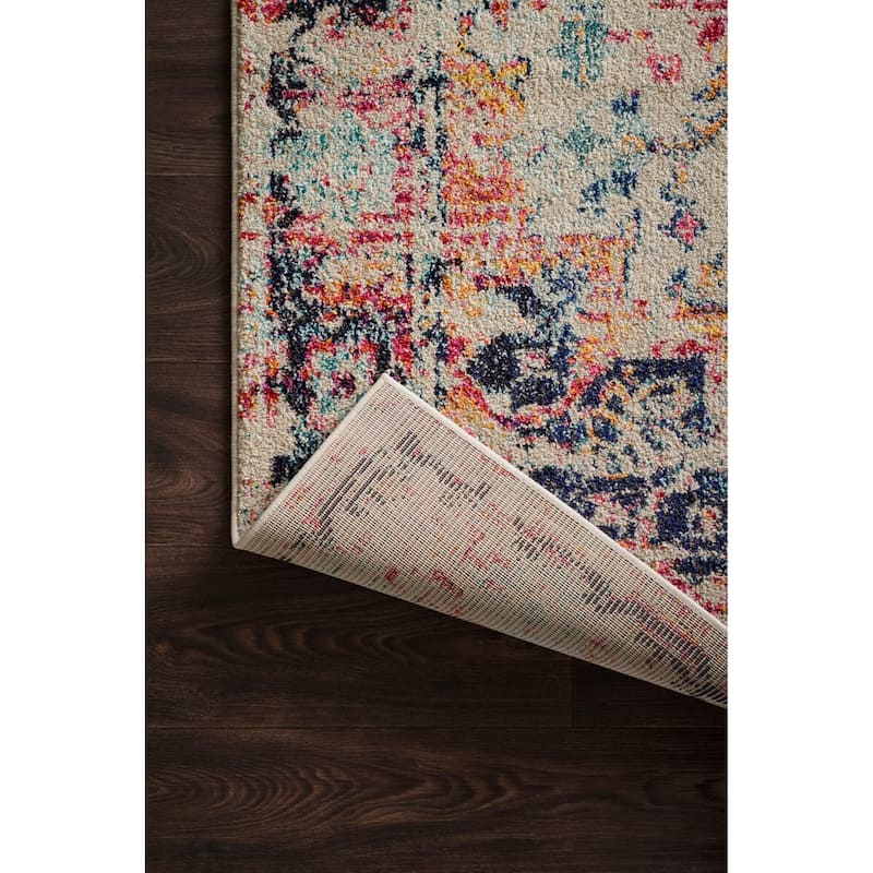 Alexander Home Vintage Boho Medallion Distressed Area Rug