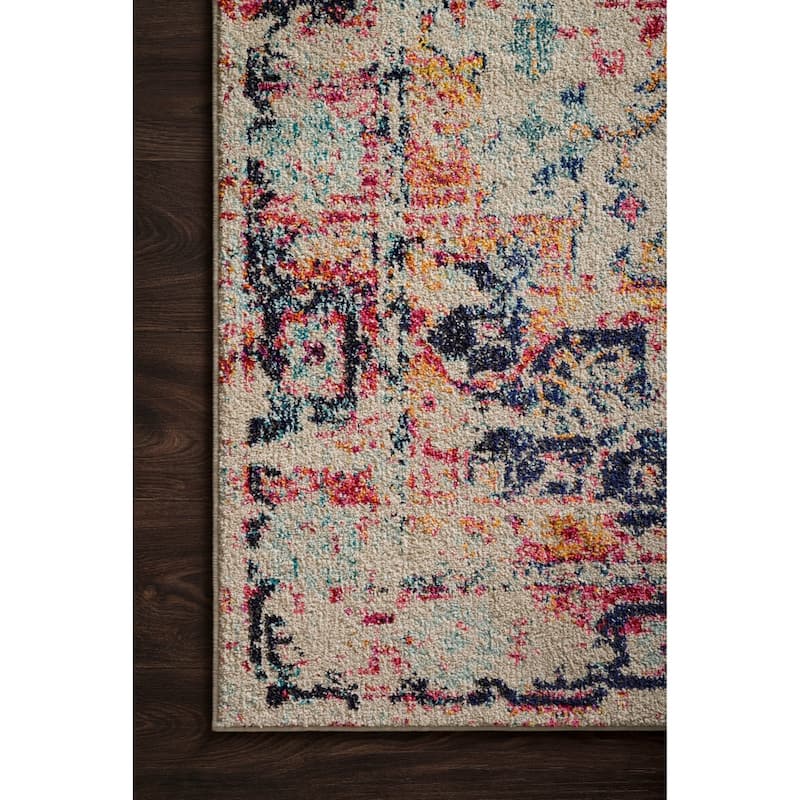 Alexander Home Vintage Boho Medallion Distressed Area Rug
