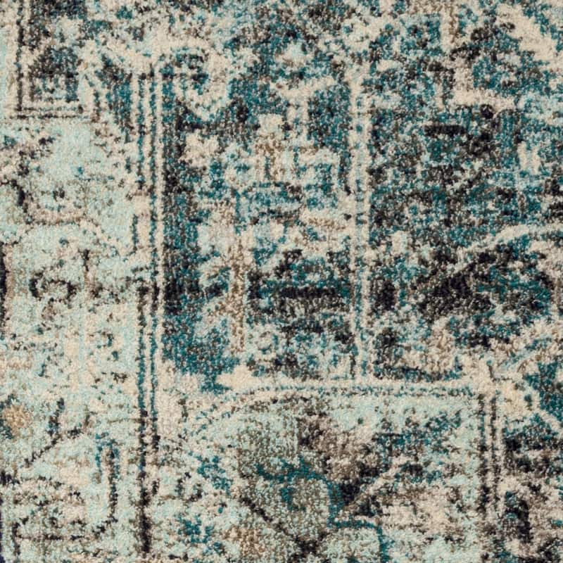 Alexander Home Vintage Boho Distressed Medallion Print Area Rug