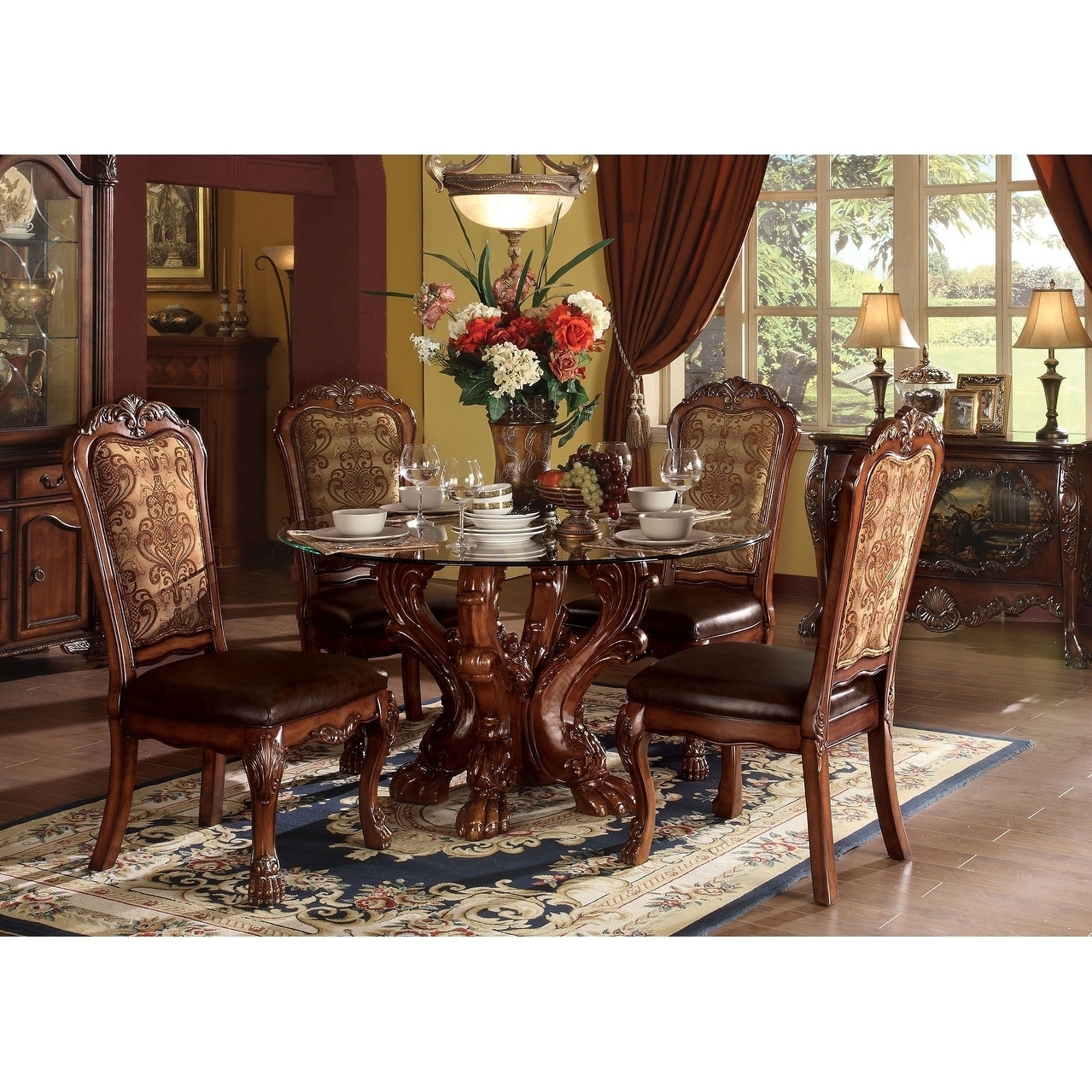 ACME Dresden Dining Table W Pedestal