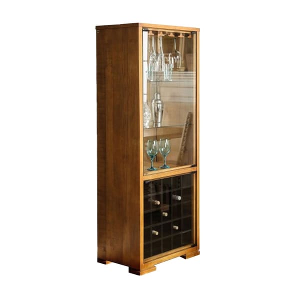 Wooden Wine Cabinet Oak Brown On Free Shipping Today Wooden Wine Cabinet Oak Brown On Free Shipping Today 21617198