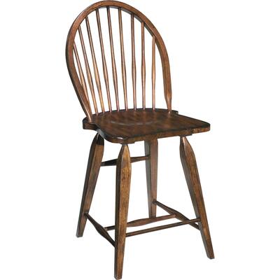 Broyhill Attic Rustic Oak Windsor Counter Stool
