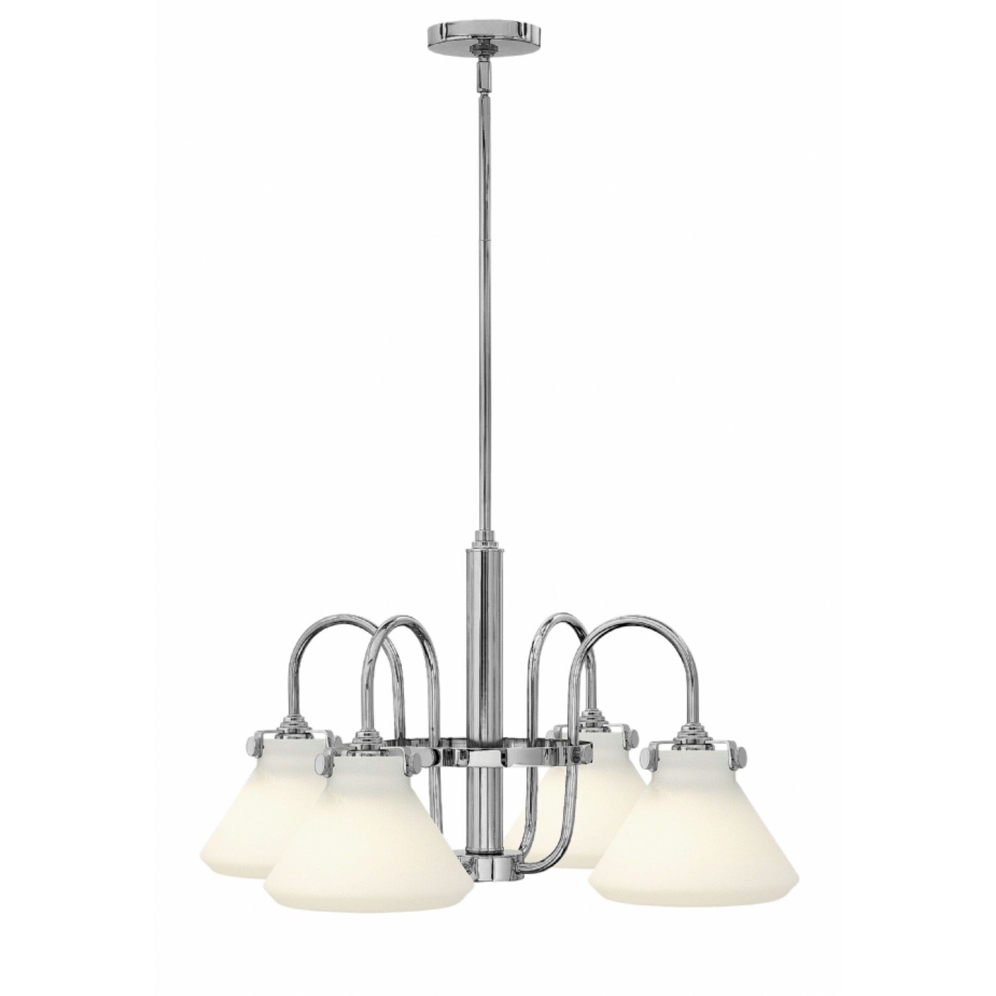 Hinkley Congress 4-Light Chandelier in Chrome - Chandeliers For Bedrooms by Overstock.com