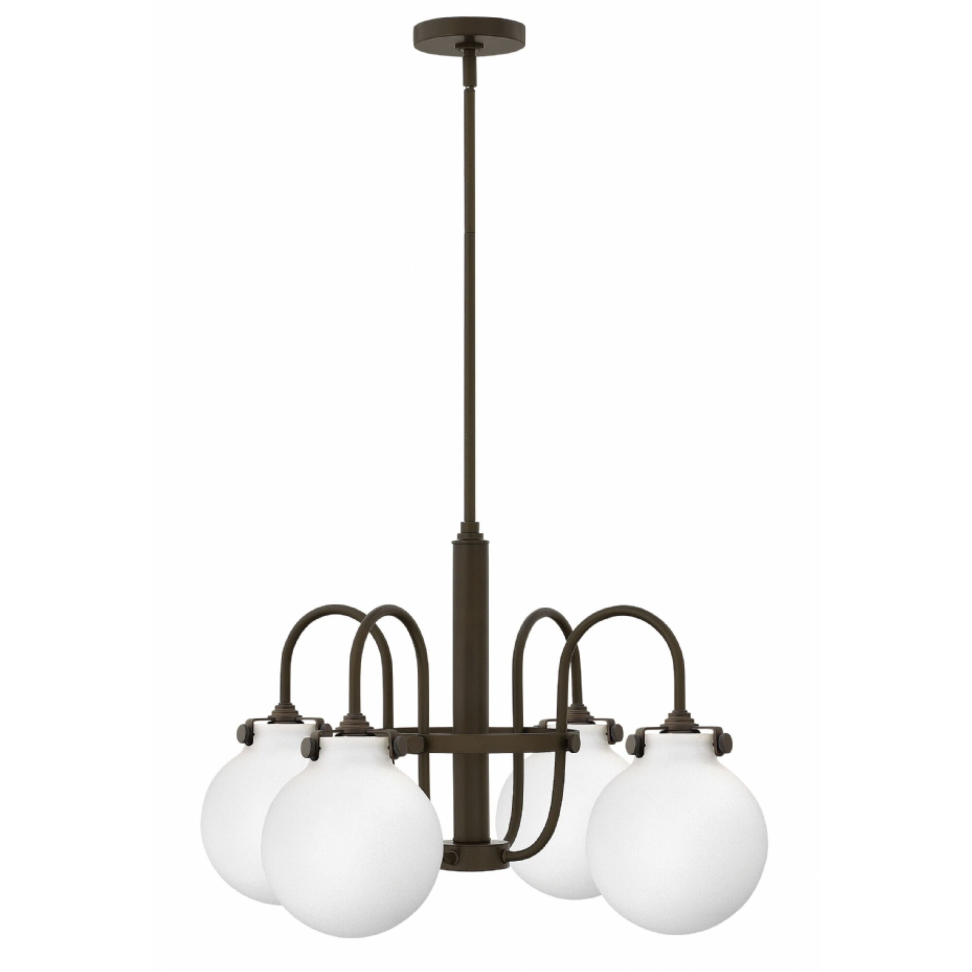 Hinkley Congress 4-Light Chandelier in Oil Rubbed Bronze - Chandeliers For Bedrooms by Overstock.com