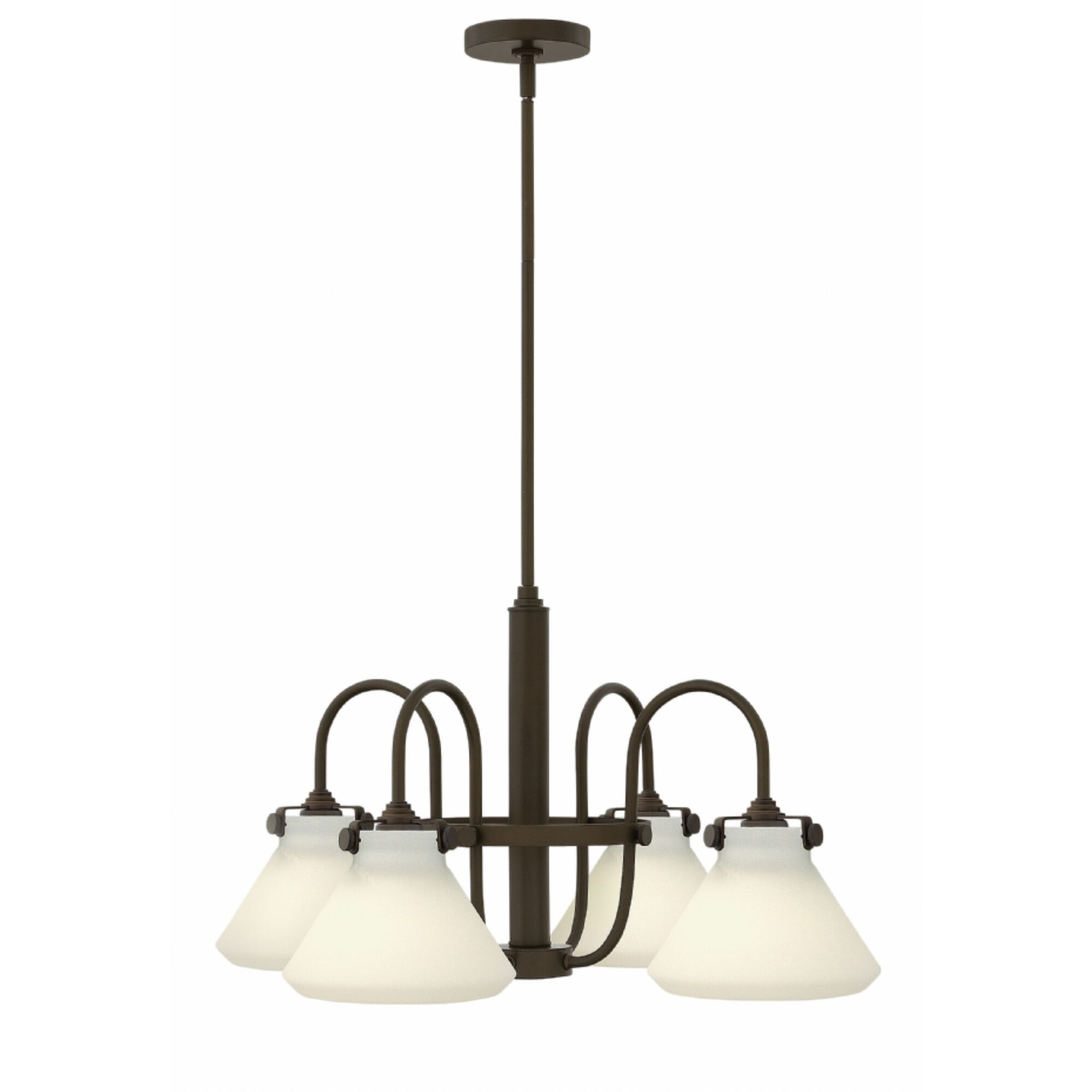 Hinkley Congress 4-Light Chandelier in Oil Rubbed Bronze - Chandeliers For Bedrooms by Overstock.com