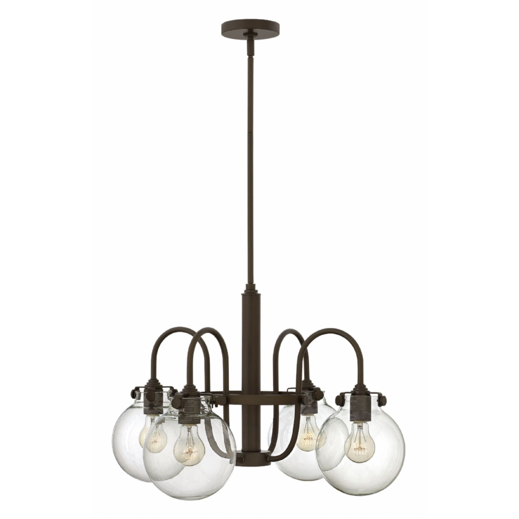Hinkley Congress 4-Light Chandelier in Oil Rubbed Bronze - Chandeliers For Bedrooms by Overstock.com