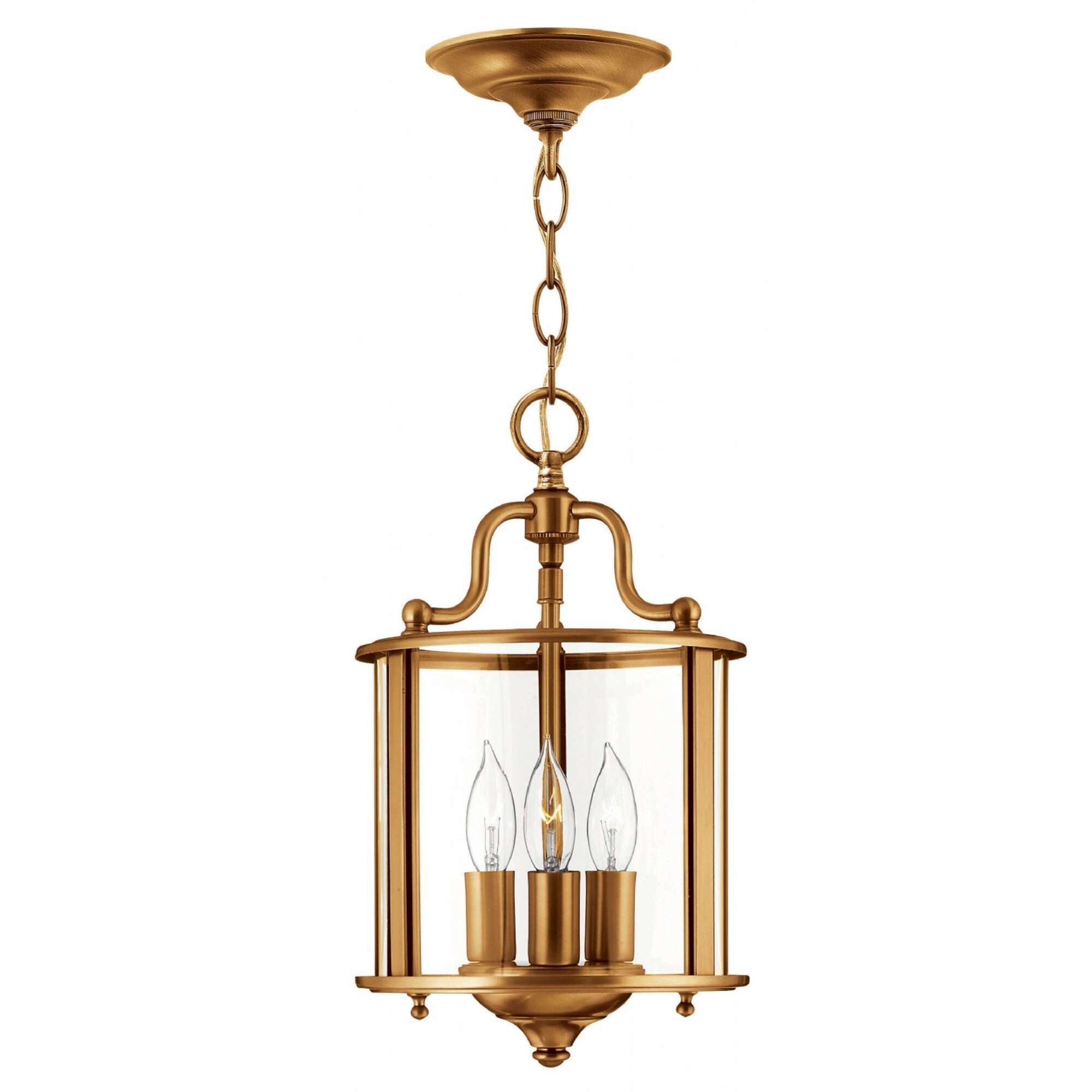 Hinkley Gentry 3-Light Chandelier in Heirloom Brass - Chandeliers For Bedrooms by Overstock.com