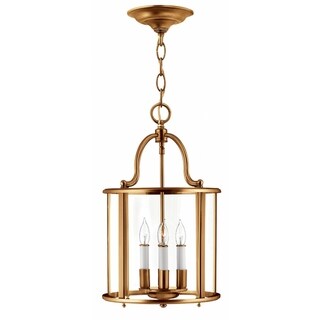 Hinkley Gentry 4-Light Chandelier in Heirloom Brass