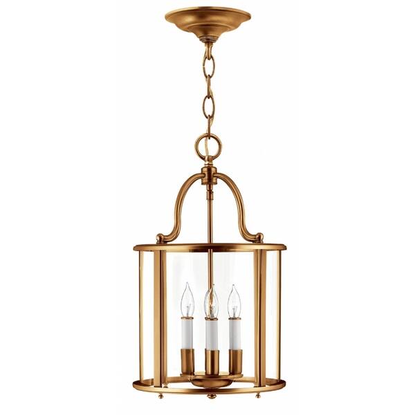slide 1 of 1, Hinkley Gentry 4-Light Chandelier in Heirloom Brass