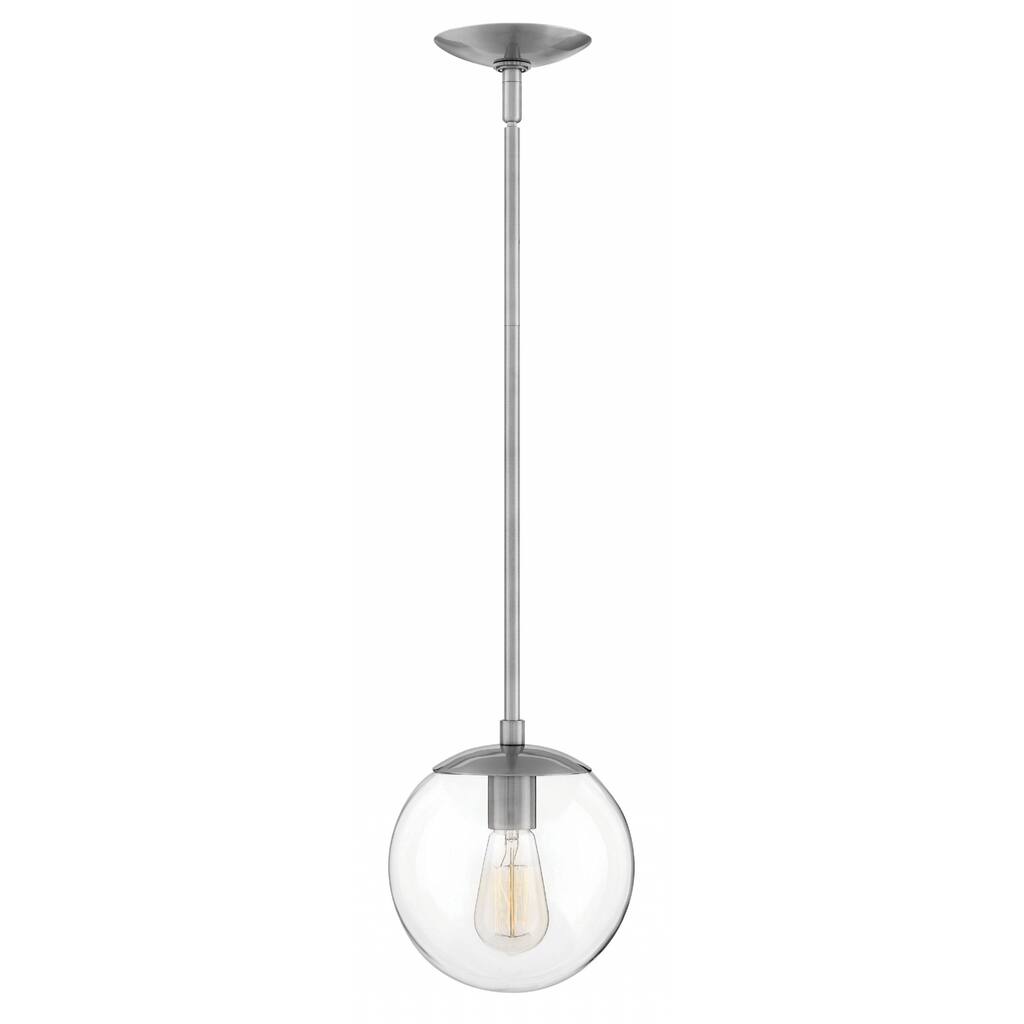 Hinkley Warby 1-Light Pendant in Polished Antique Nickel