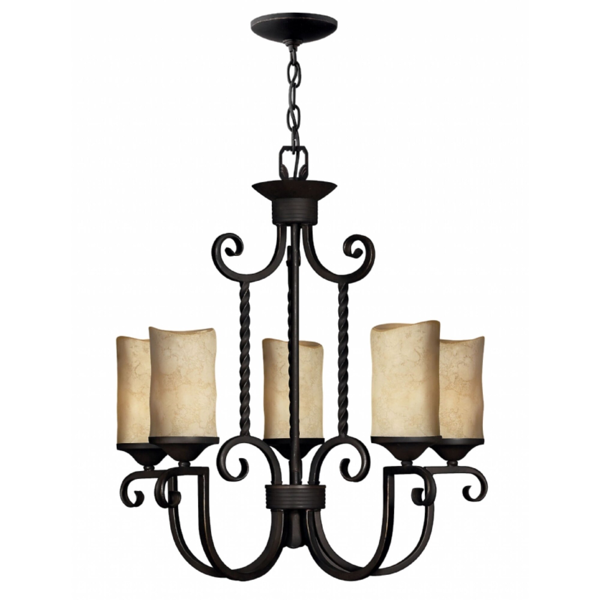 Hinkley Casa 5-Light Chandelier in Olde Black - Chandeliers For Bedrooms by Overstock.com