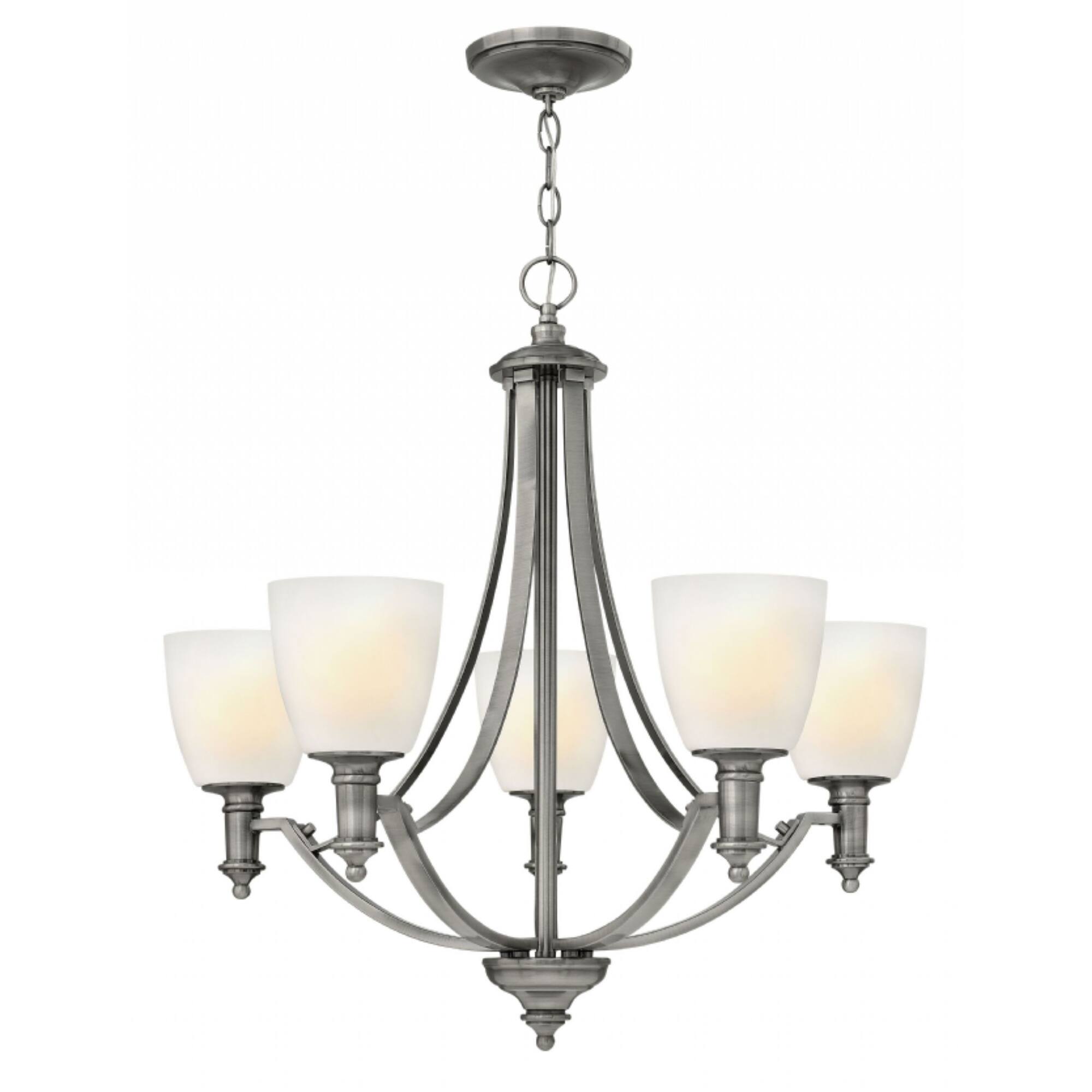 Hinkley Truman 5-Light Chandelier in Antique Nickel - Chandeliers For Bedrooms by Overstock.com