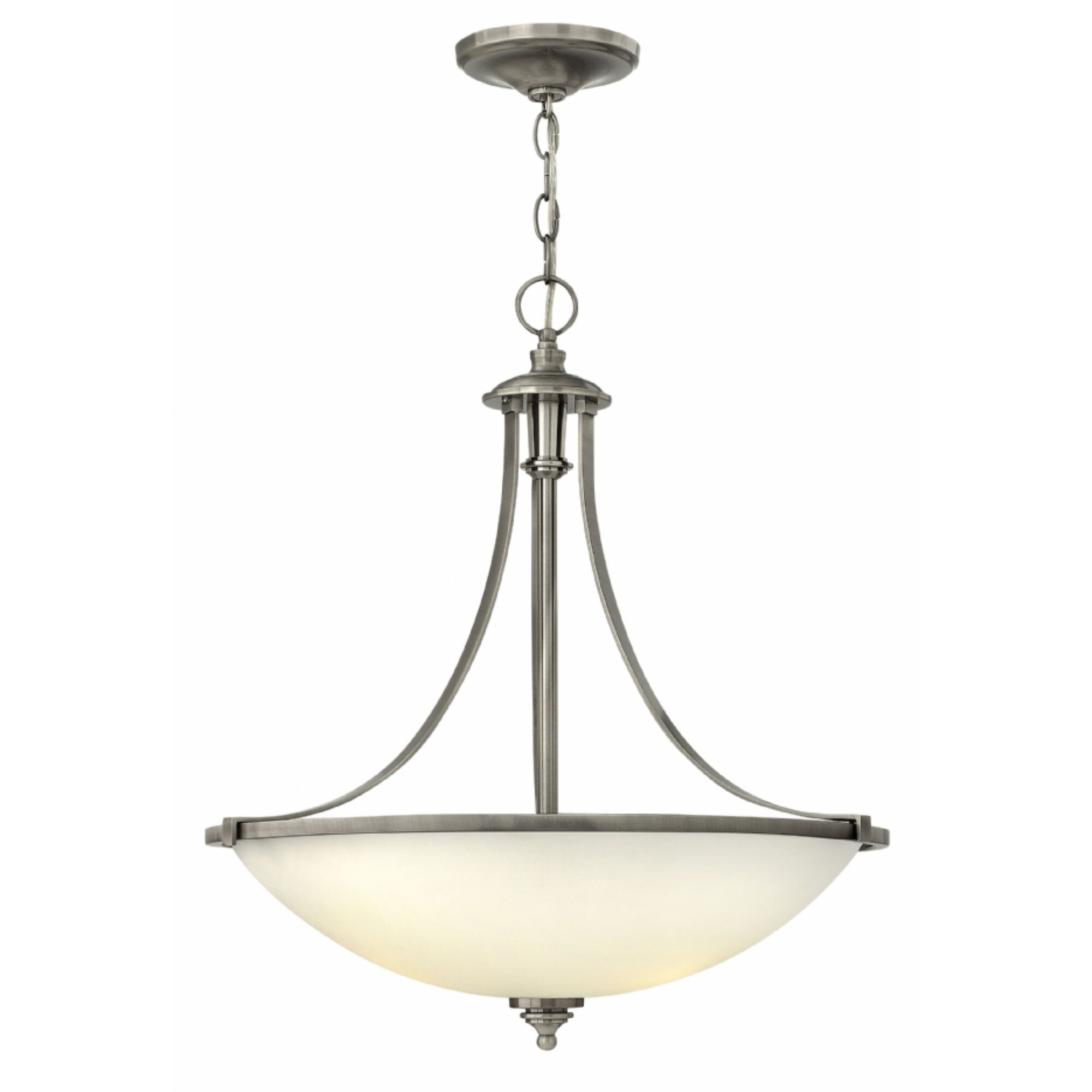 Hinkley Truman 4-Light Chandelier in Antique Nickel - Chandeliers For Bedrooms by Overstock.com