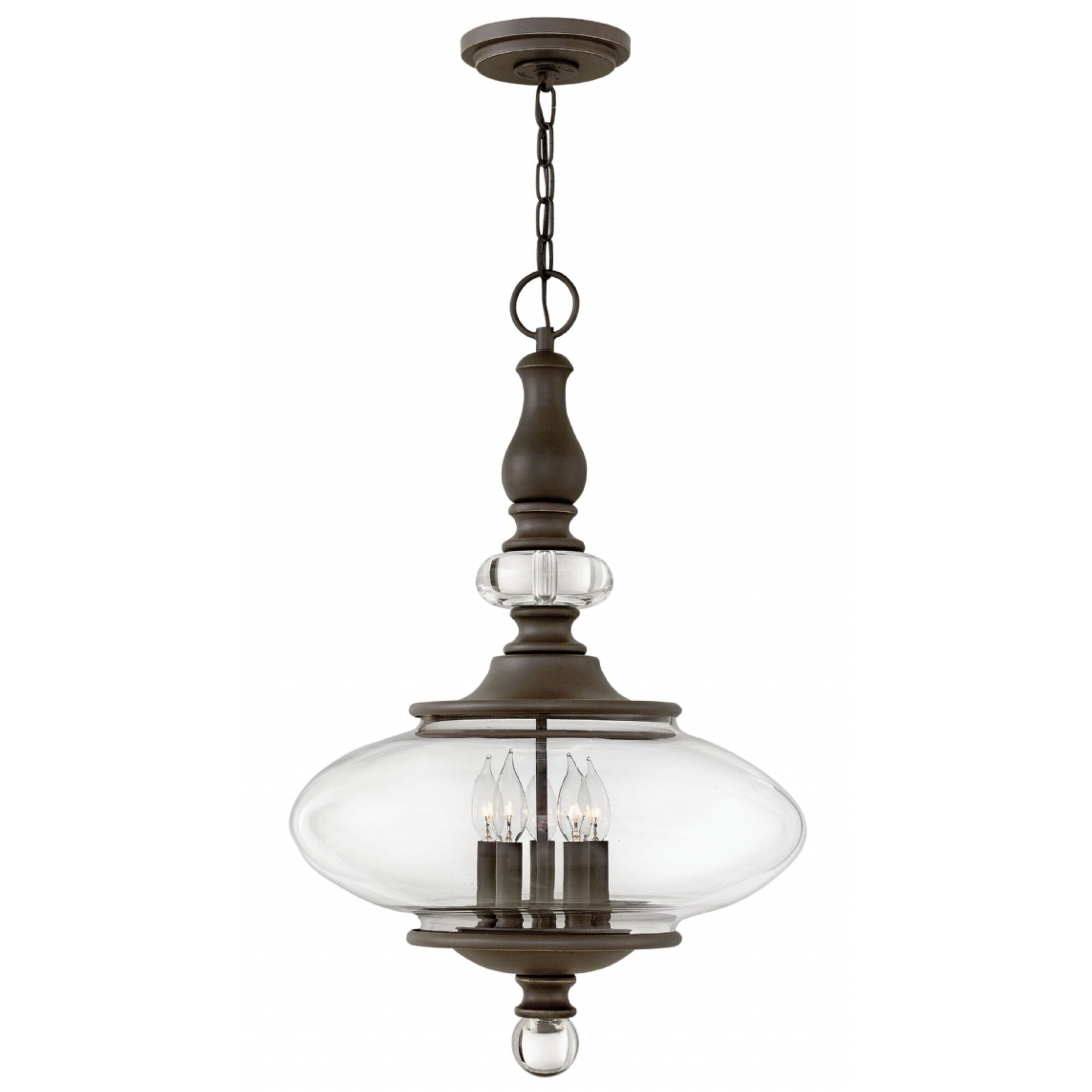 Hinkley Wexley 5-Light Chandelier in Oil Rubbed Bronze - Chandeliers For Bedrooms by Overstock.com