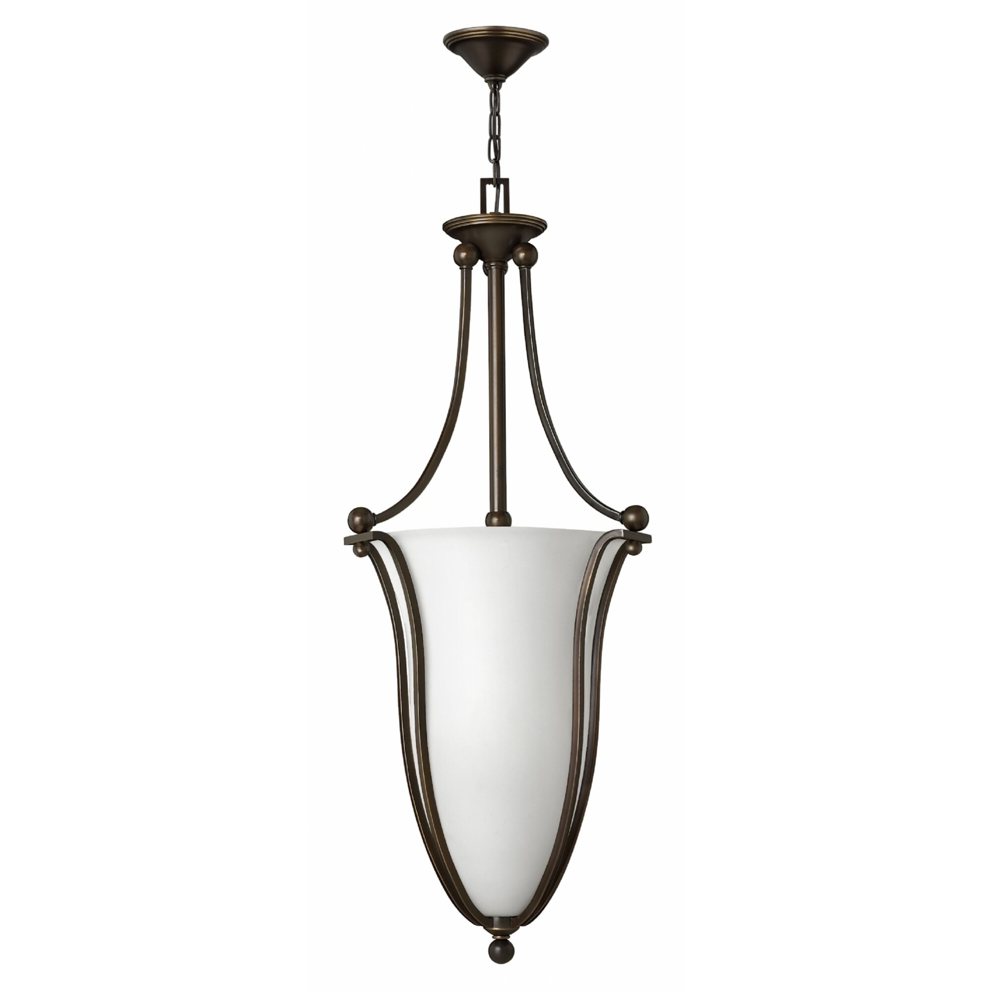 Hinkley Bolla 6-Light Chandelier in Olde Bronze with Opal - Chandeliers For Bedrooms by Overstock.com