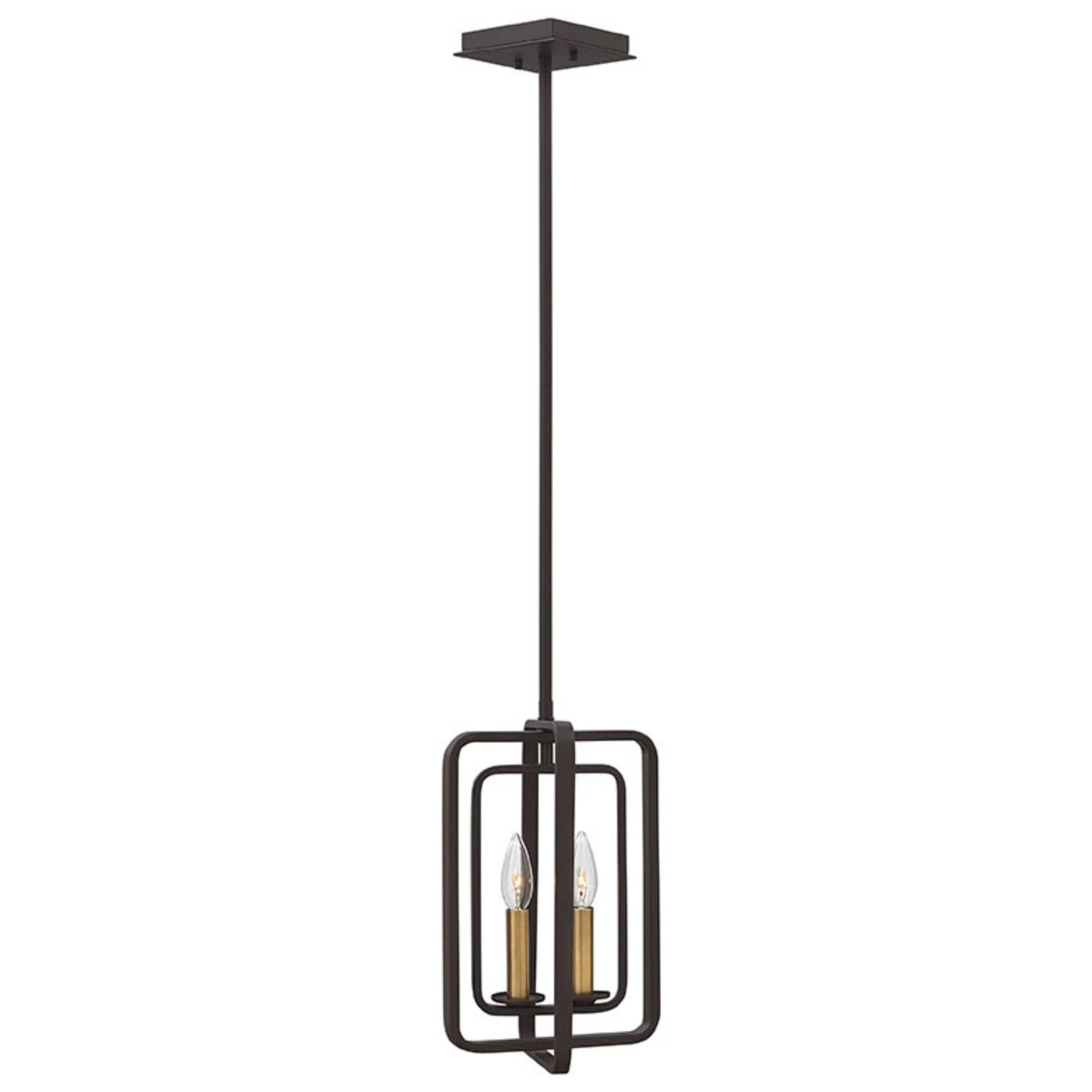 Hinkley Quentin 2-Light Chandelier in Buckeye Bronze - Chandeliers For Bedrooms by Overstock.com