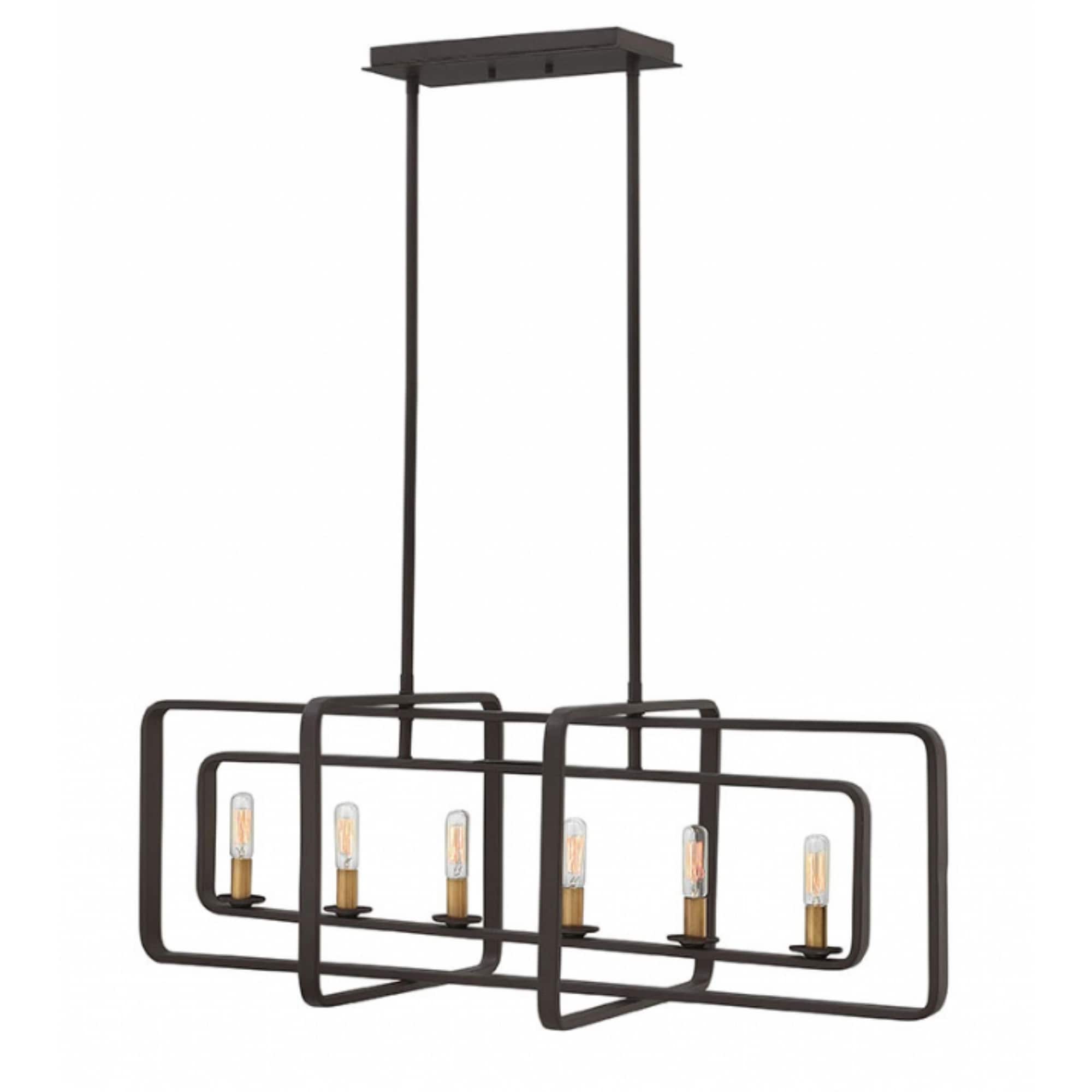 Hinkley Quentin 6-Light Chandelier in Buckeye Bronze - Chandeliers For Bedrooms by Overstock.com