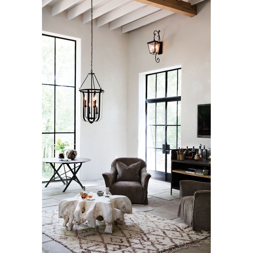 Hinkley Fenmore 6-Light Chandelier in Textured Bronze - Chandeliers For Bedrooms by Overstock.com
