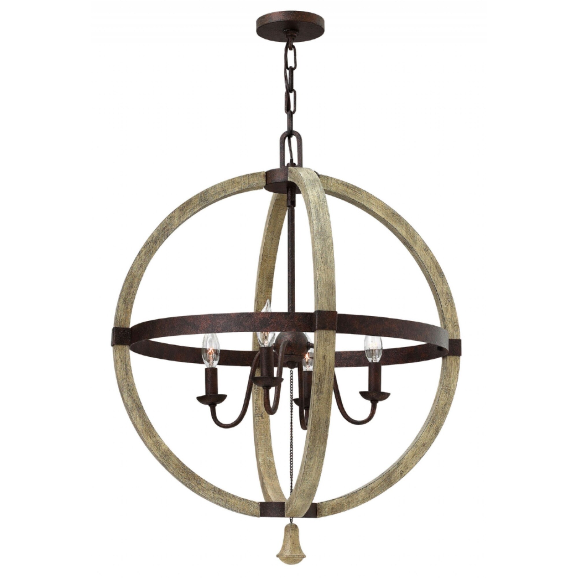 Fredrick Ramond Middlefield 4-Light Chandelier in Iron Rust - Chandeliers For Bedrooms by Overstock.com