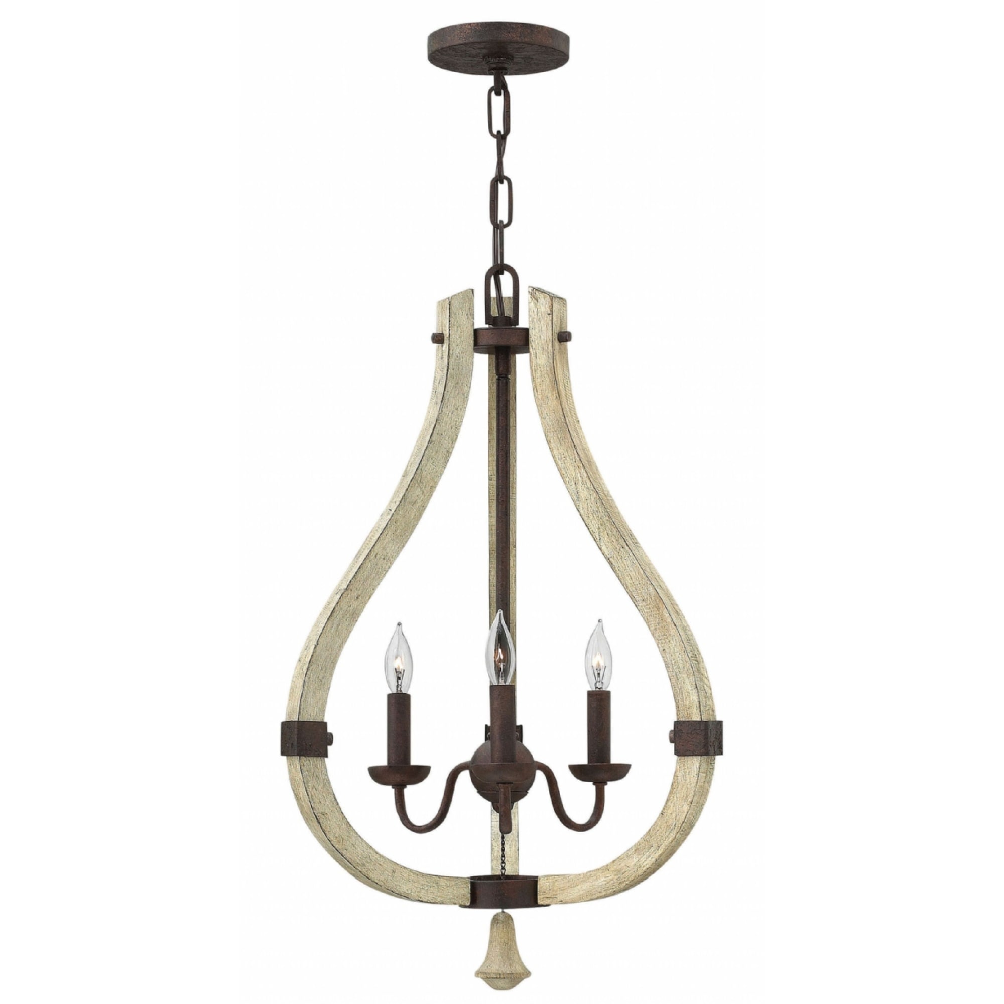 Fredrick Ramond Middlefield 3-Light Chandelier in Iron Rust - Chandeliers For Bedrooms by Overstock.com