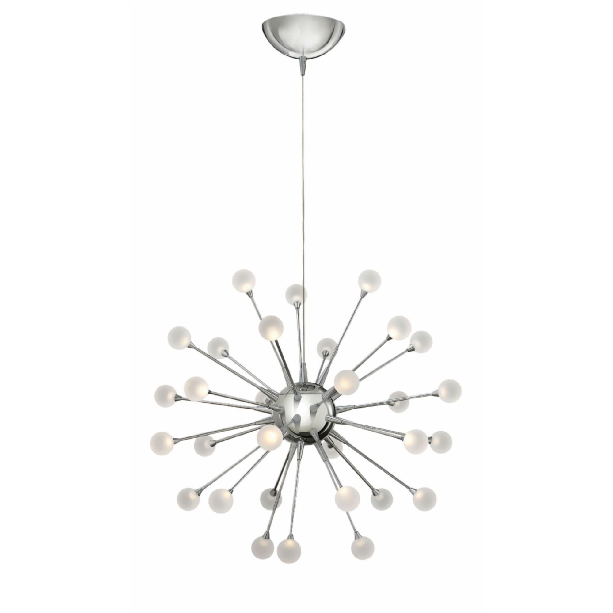 Fredrick Ramond Impulse 30-Light Chandelier in Polished Chrome - Chandeliers For Bedrooms by Overstock.com