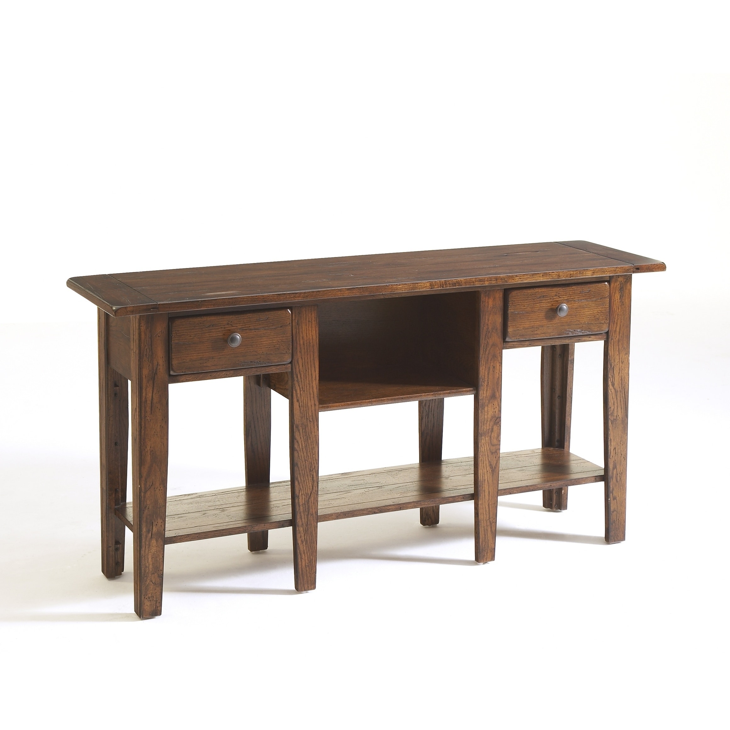 Broyhill Attic Rustic Oak Sofa Table 21621490 Broyhill Attic Rustic Oak Sofa Table
