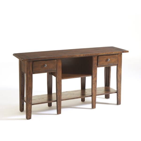 Shop Broyhill Attic Rustic Oak Sofa Table Overstock 21621490