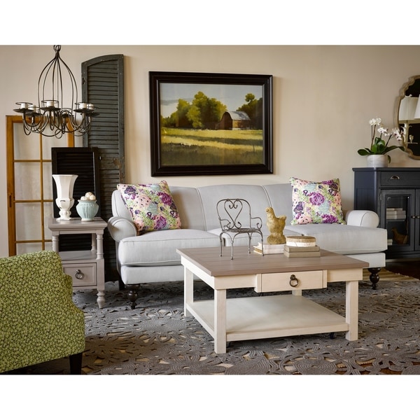 Broyhill white coffee deals table