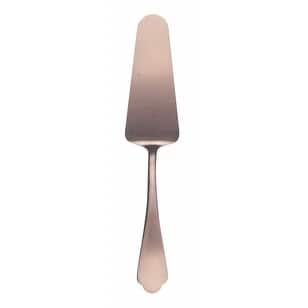 Stainless Steel w/PVD Titanium Coating Dolce Vita Pewter Bronze Cake Server - dolce vita pewter bronze