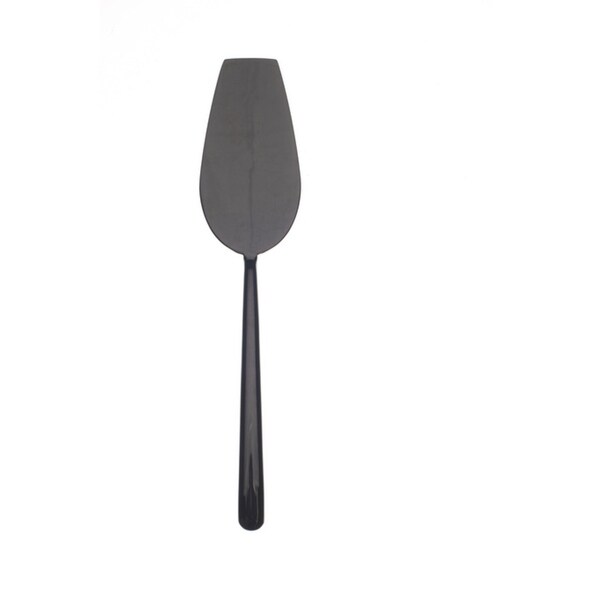 Stainless Steel w/PVD Titanium Coating Linea Oro Nero Cake Server - linea oro nero