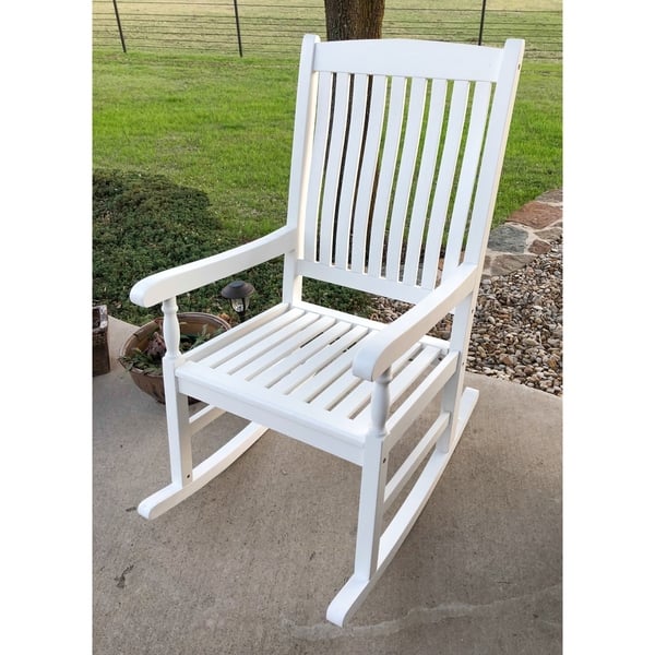 International Caravan Highland Porch Rocking Chair Overstock 21622208