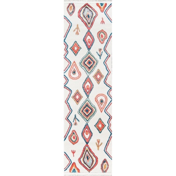 Momeni Monaco Polyester and Polypropylene Machine Made Multi Runner - 2'3" x 7'6" Runner