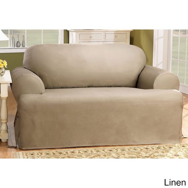 GALWAY T CUSHION SOFA//COUCH COVERS---BROWN--ALSO COMES IN  PIQUE STYLE-SEE STORE