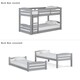 Avenue Greene Nola Twin Floor Bunk Bed - Thumbnail 17
